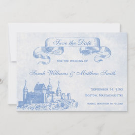 Blue Mairytale Wedding Save the Date