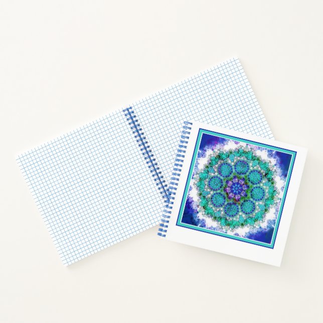 Blue Mandala Art Notizbuch (Innenseite)