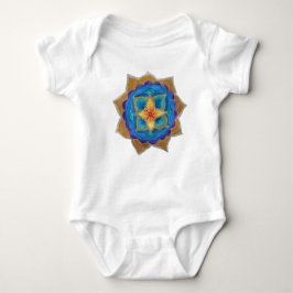 Blue Mandala Baby Jersey Bodysuit Strampler