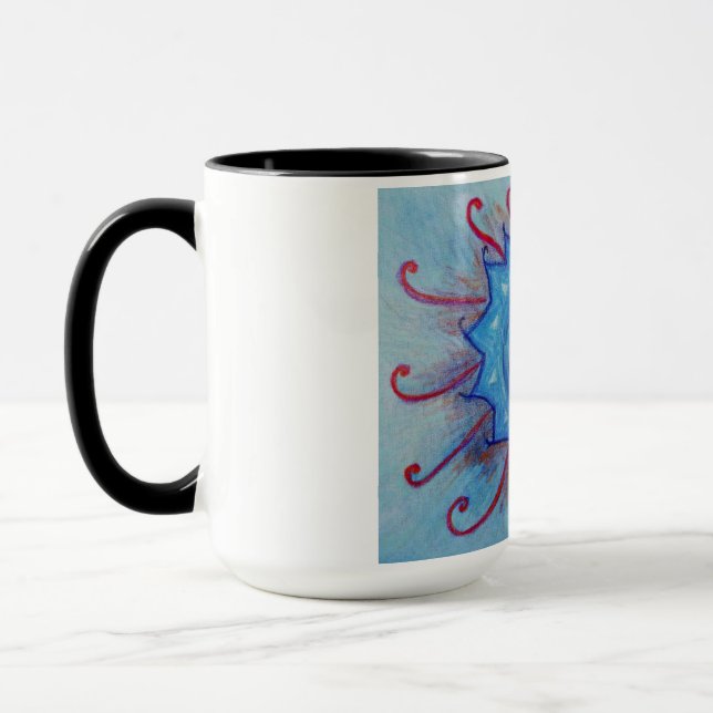 Blue Mandala Combo Tasse (Links)