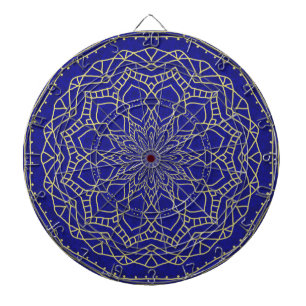 Blue Mandala Dartscheibe
