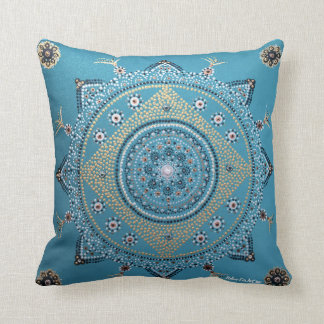 Blue-Mandala-Kissen Kissen