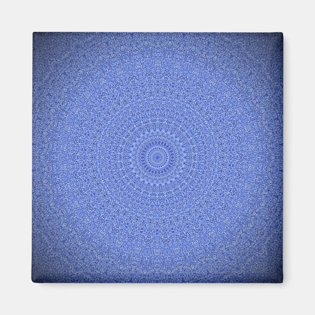 Blue Mandala Magnet (Vorne)