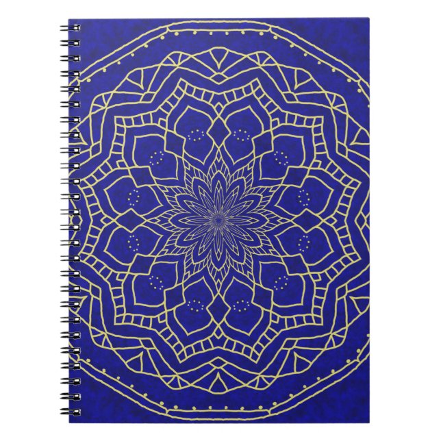 Blue Mandala Notizblock (Vorderseite)
