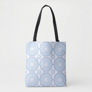 Blue Mandala Pattern Tote Bag Tasche