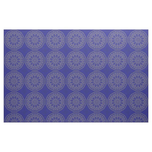 Blue Mandala Stoff (Fat Quarter (45,7 x 55,9 cm))