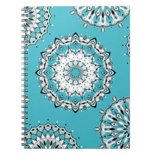 Blue Mandalases 3 SpiralNotebook Notizblock