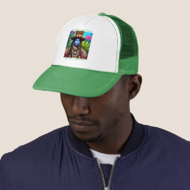 Blue Man's Majestic Dreadlocks Trucker Casquette
