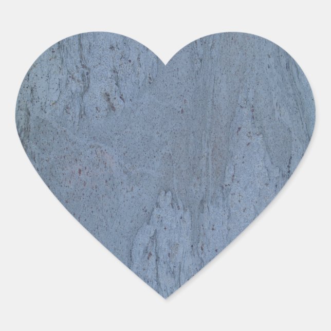 Blue Marble Heart Sticker (Vorderseite)
