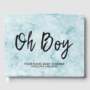 Blue Marble Personalisiert Baby Boy Shower Gästebu Gästebuch