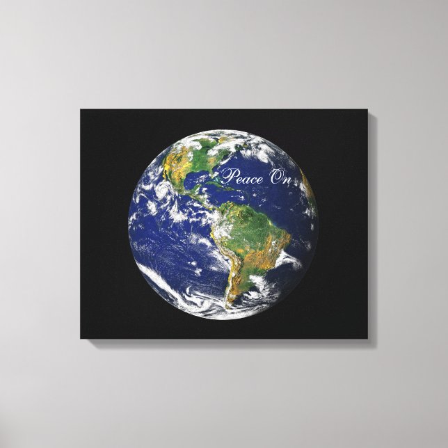 Blue Marble_Weltfrieden Leinwanddruck (Vorderseite)