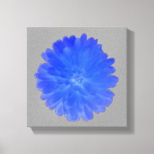 Blue Marigold Canvas Print Leinwanddruck