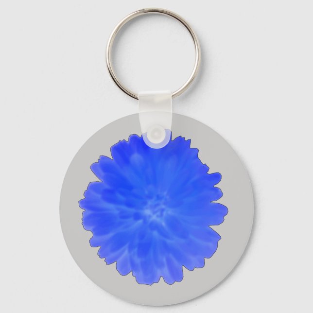 Blue Marigold Schlüsselanhänger (Vorderseite)