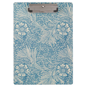 Blue Marigolds (von William Morris) Klemmbrett