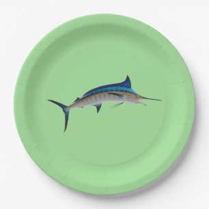 Blue Marlin Fish Pappteller