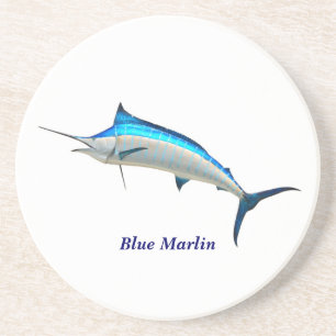 Blue Marlin Getränkeuntersetzer