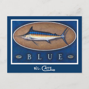 Blue Marlin Postcards Postkarte