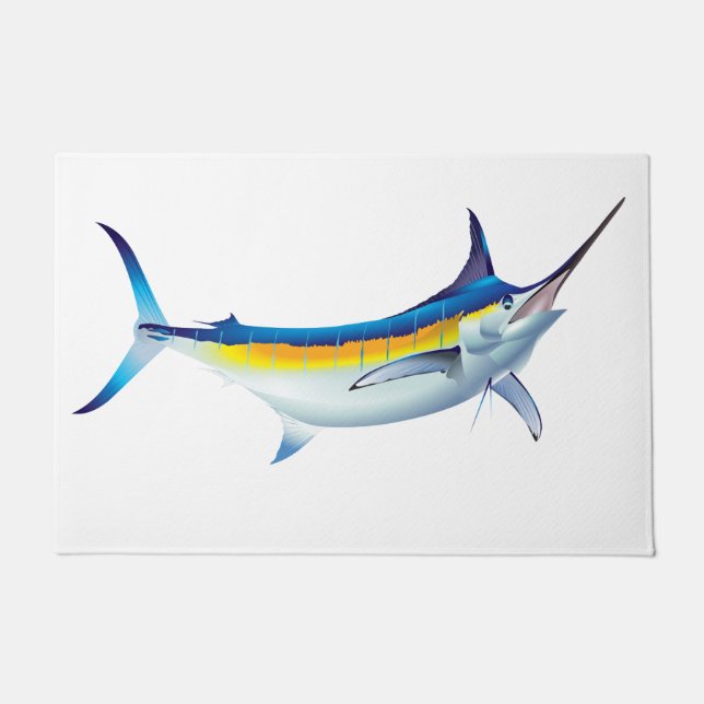 Blue Marlin Profil Fußmatte (Vorderseite)