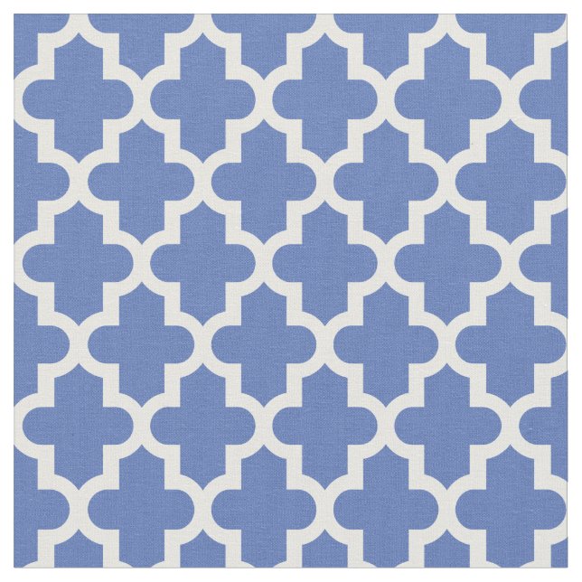 Blue marokkanische Print Stoff (Nahaufnahme)