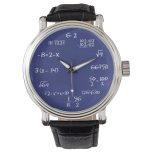 Blue-Math-Gleichungen benutzerdefinierte Überwachu Armbanduhr