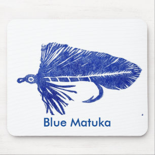 "Blue Matuka" Classic Foreut Fly Mousepad