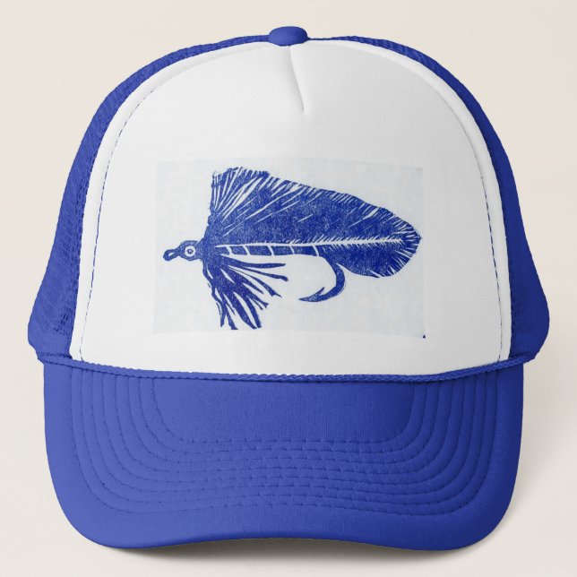 Blue Matuka Streamer Hat Truckerkappe (Vorderseite)
