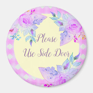 Blue Mauve und Lila Magnet