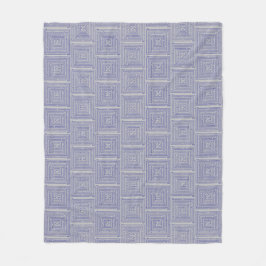 Blue Maze Fleecedecke