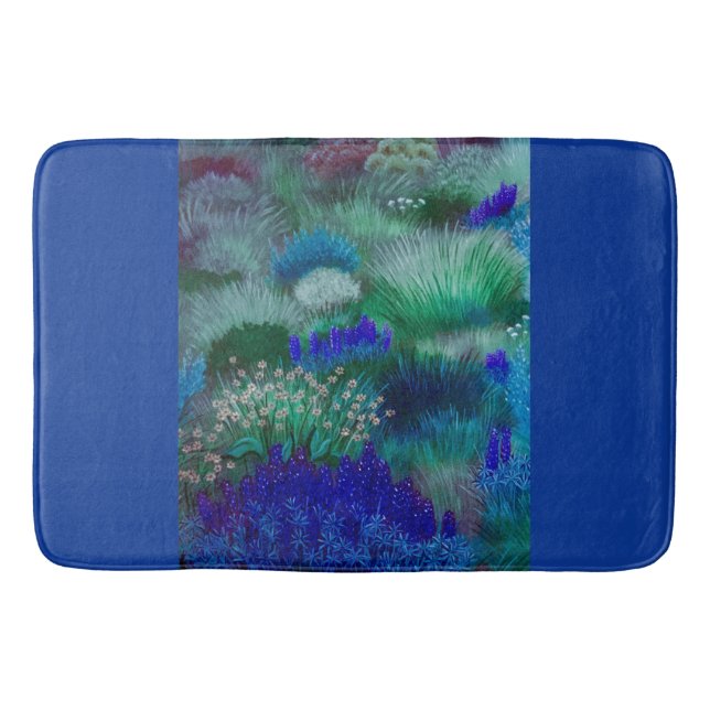 Blue Meadows Bath Mat Badematte (Vorderseite)