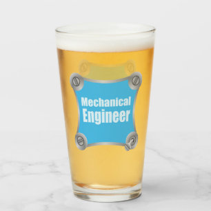 Blue Mechanical Engineer Glas