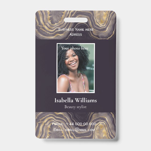 Blue Medical Facility oder Business Member Abzeich Ausweis (Vorderseite)