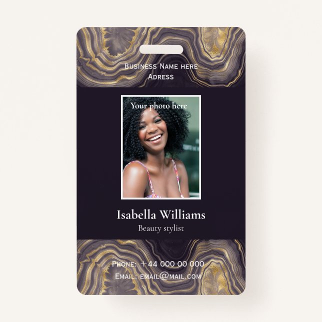 Blue Medical Facility oder Business Member Abzeich Ausweis (Vorderseite)