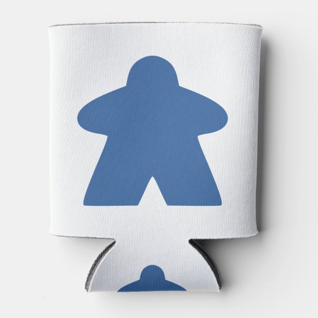 Blue Meeple Board Game Piece Dosenkühler (Vorderseite)