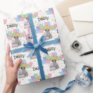 Blue Merle Aussiedoodle Dog Birthday Party Geschenkpapier