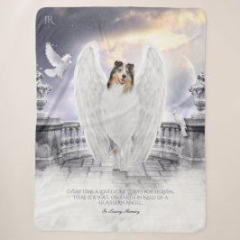 Blue Merle Collie Angel Memorial, Heaven Balcony - Sherpadecke