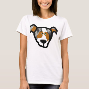 blue_merle mini australische Seite Front 2 T-Shirt