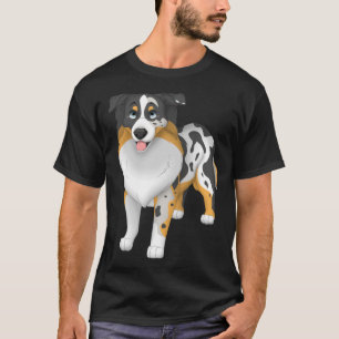 Blue Merle Miniature American Shepherd Dog Blue Ey T-Shirt