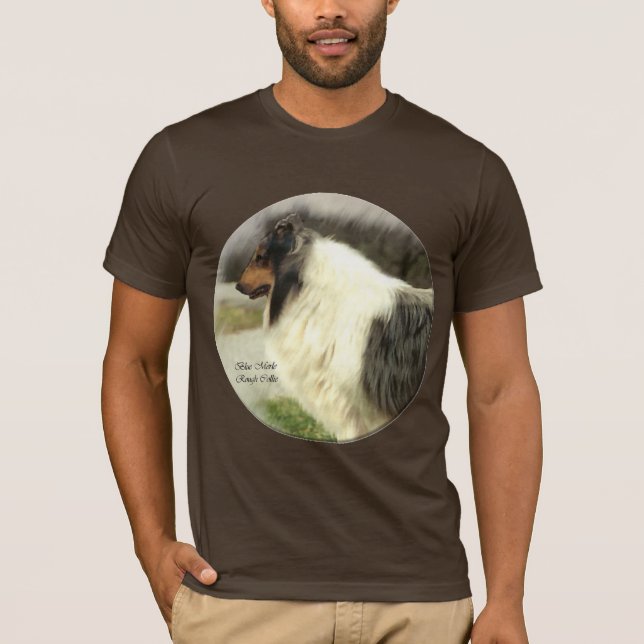 Blue Merle Rough Collie Geschenke T-Shirt (Vorderseite)