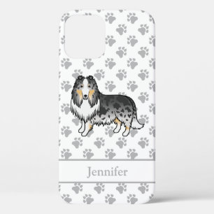 Blue Merle Rough Collie Niedlich Cartoon Dog & Nam Case-Mate iPhone Hülle