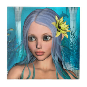 Blue Mermaid Fliese