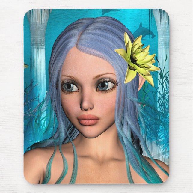 Blue Mermaid Mousepad (Vorne)
