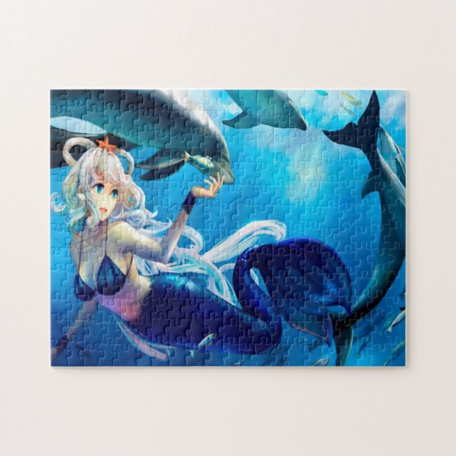 Blue Mermaid Puzzle (Horizontal)