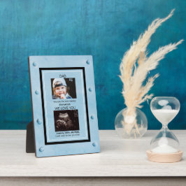 Blue Metal Stuck Ultrasound 2 Foto Vater Fotoplatte