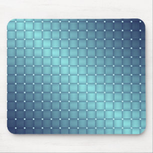 Blue Metallic Tiles Weihnachtsdekor Mousepad