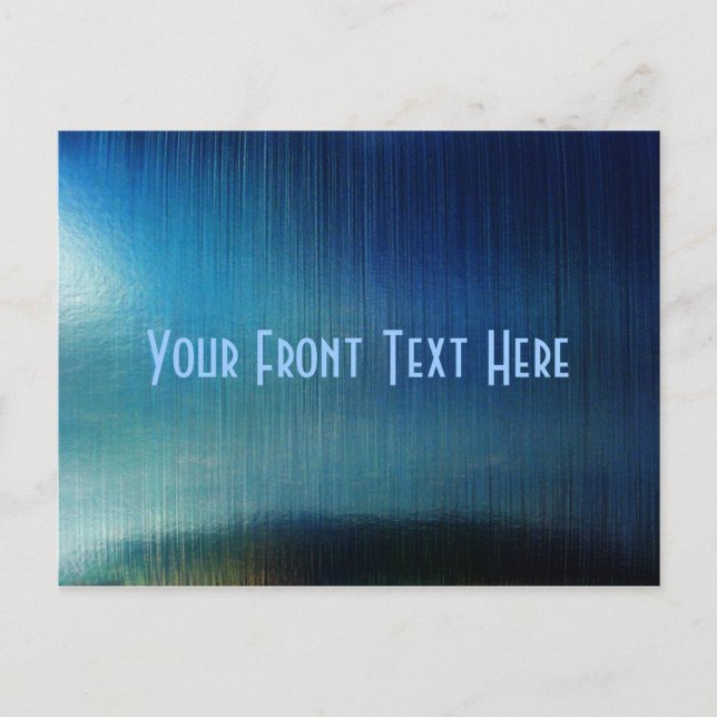 Blue Metalline Sheen Postkarte (Vorderseite)