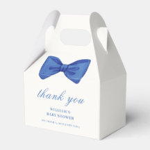 Blue Minimalistisch Bow Boy Baby Dusche Vielen Dan