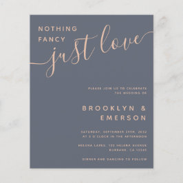 Blue Minimalistisch Modern | Einladung zur Hochzei