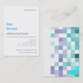 Blue Mint Elegante Moderne Business Card Visitenkarte