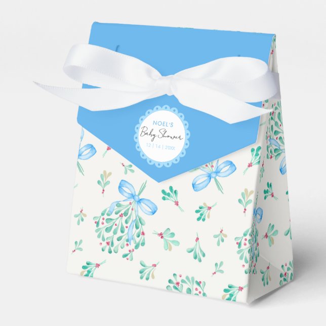 Blue Mistletoe Baby Duwer Fevor Box Geschenkschachtel (Vorderseite)