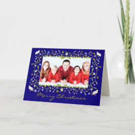 Blue Mistletoe und Stars Weihnachten Foto